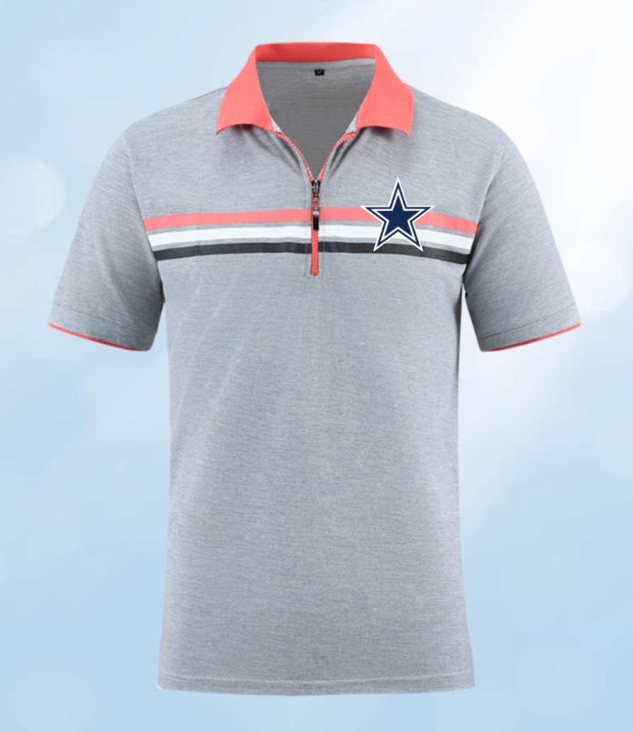 Dallas Cowboys grey Men 2025 NFL polo T shirt